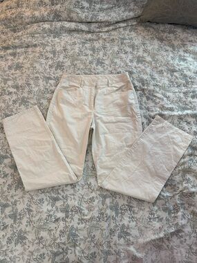 Liz Claiborne Cream Straight-Leg Pants